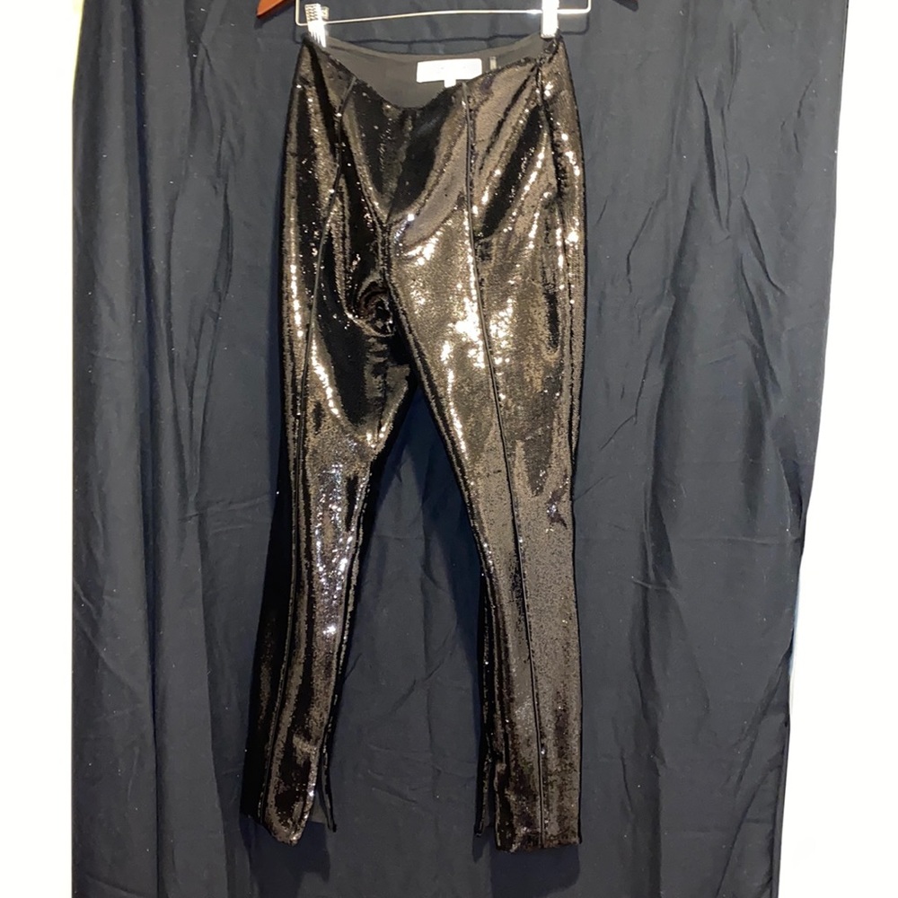 Diane von Furstenberg Black Sequin Pants